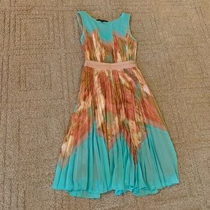 BCBG pastel nude dress